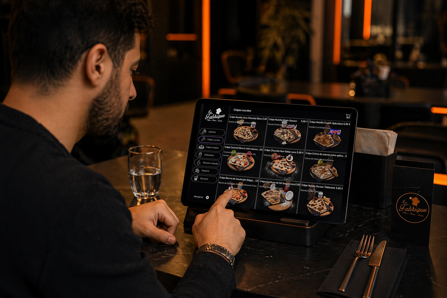 TABLETTE DE COMMANDE SUR TABLE